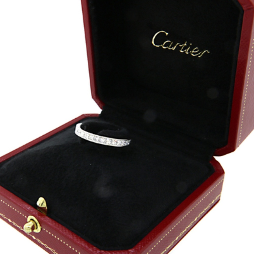 Cartier Platinum Princes Cut Diamond Eternity band